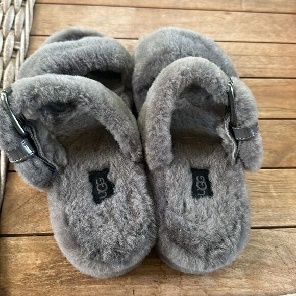 UGG (WMNS) UGG Fuzz Yeah 'Grey' 1104662-CHRC 9 - Picture 2 of 7